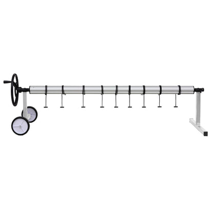 Enrolador para cobertura de piscina com base em aço inoxidável