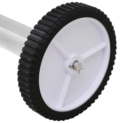 Enrolador para cobertura de piscina com base em aço inoxidável