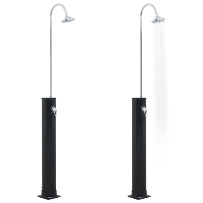 Solar shower 214 cm 20 L black
