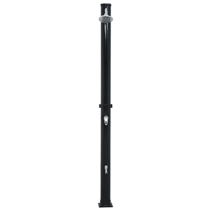 Solar shower 220 cm 20 L black