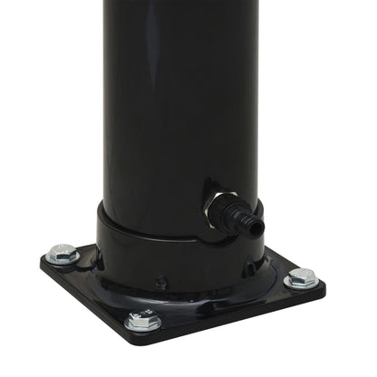 Solar shower 220 cm 20 L black