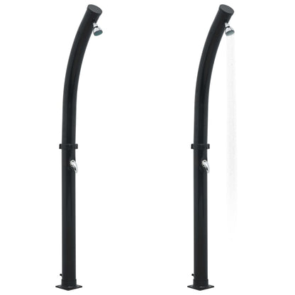Solar shower 214 cm 20 L black