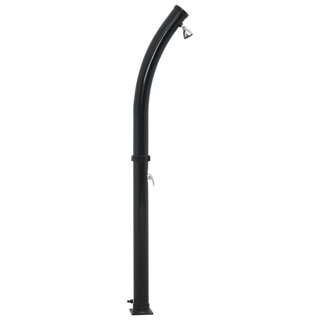 Solar shower 214 cm 20 L black
