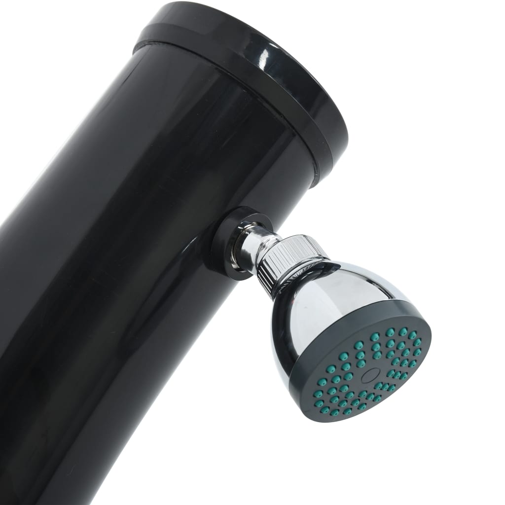 Solar shower 214 cm 20 L black