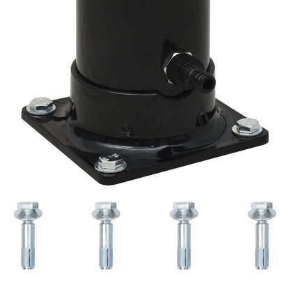 Solar shower 214 cm 20 L black