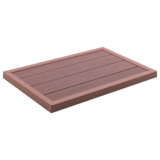 Solar shower platform 101x63x5.5 cm WPC brown