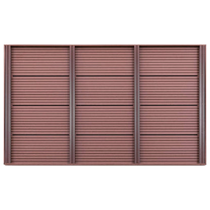 Solar shower platform 101x63x5.5 cm WPC brown