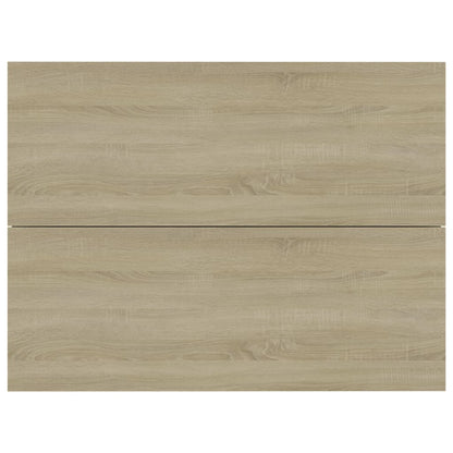 Mesas de cabeceira 2 pcs derivados madeira carvalho sonoma