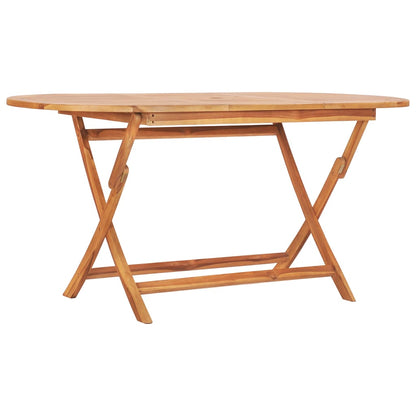 7 pcs Outdoor Folding Dining Set Solid Teak Wood