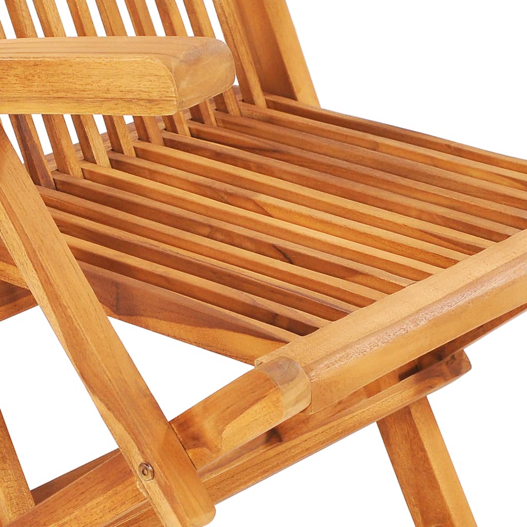 7 pcs Outdoor Folding Dining Set Solid Teak Wood
