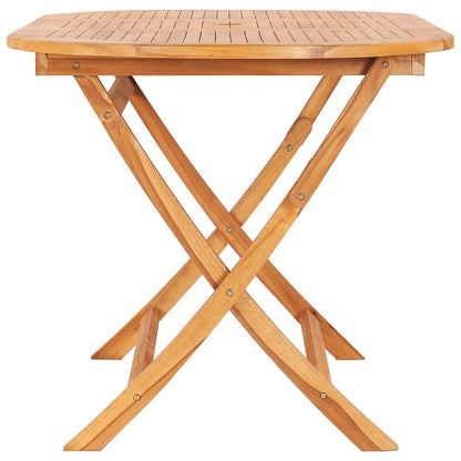 7 pcs Outdoor Folding Dining Set Solid Teak Wood