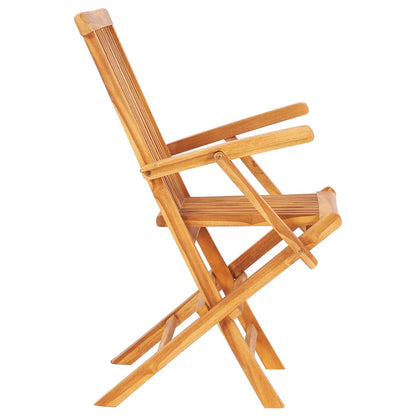 7 pcs Outdoor Folding Dining Set Solid Teak Wood
