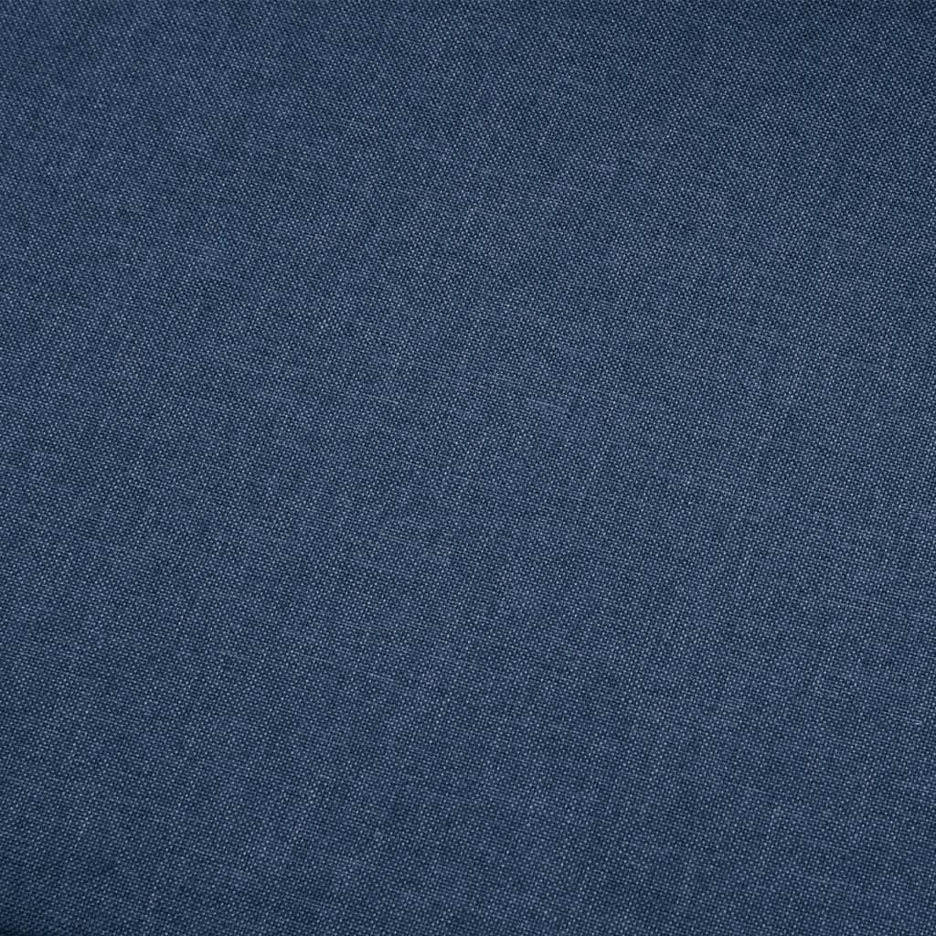 Sofá de canto tecido azul