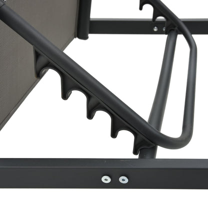 Aluminum and textilene sun lounger