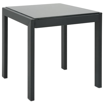 Sun loungers with table 2 pcs textilene and steel