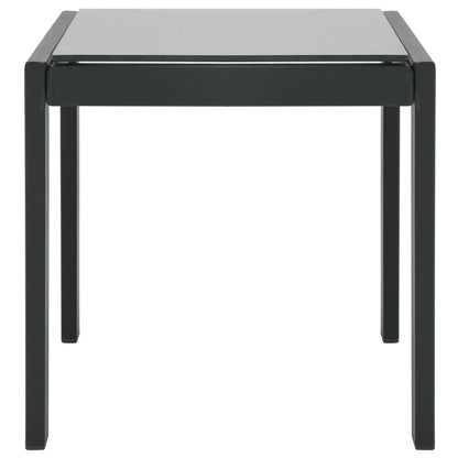 Sun loungers with table 2 pcs textilene and steel