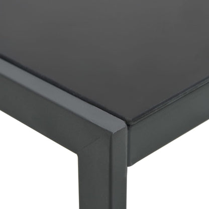 Sun loungers with table 2 pcs textilene and steel