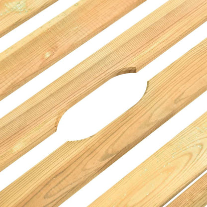 Impregnated pine wood sun lounger