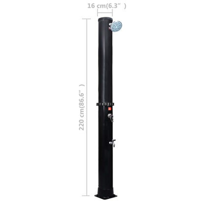 Outdoor solar shower with head and tap 40 L