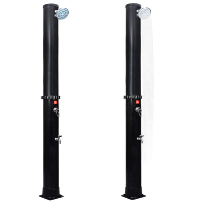 Outdoor solar shower with head and tap 40 L