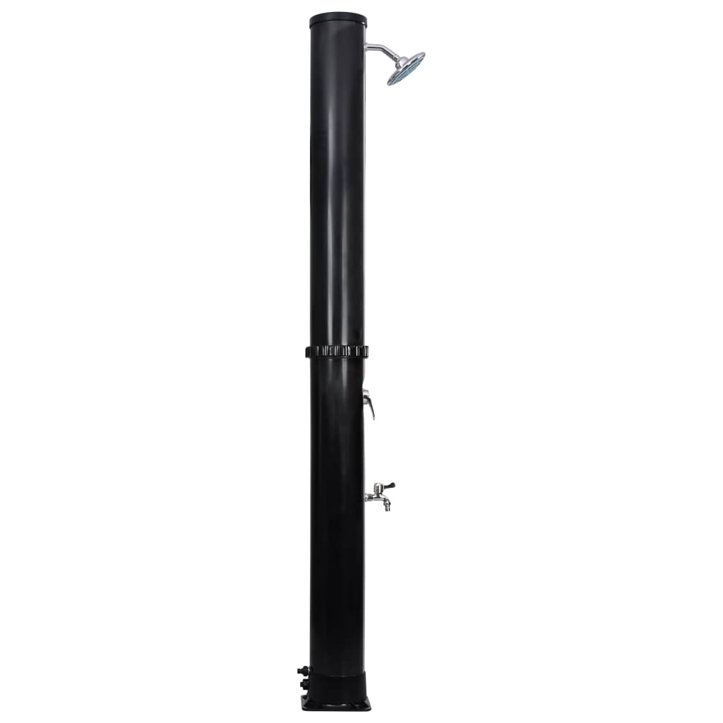 Outdoor solar shower with head and tap 40 L