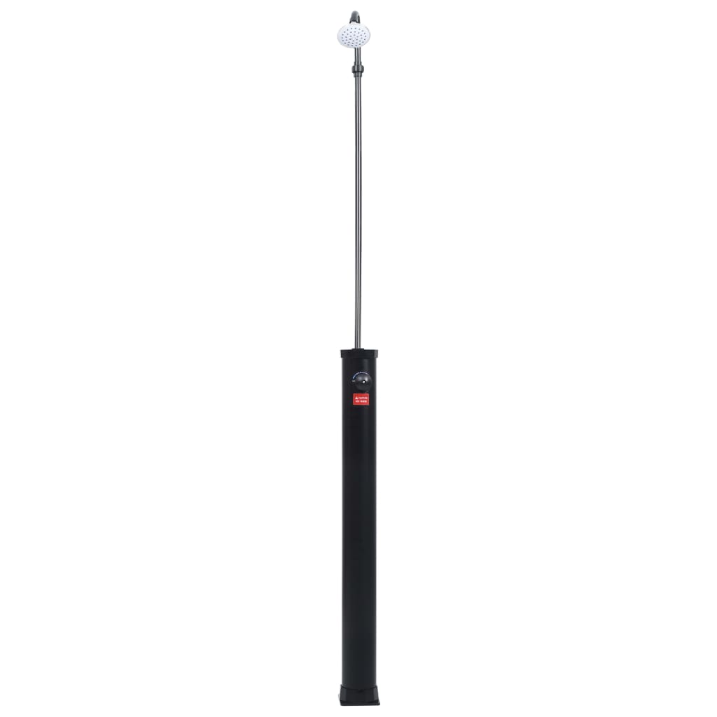 Solar garden shower 215 cm 8 L black