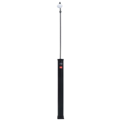 Solar garden shower 215 cm 8 L black