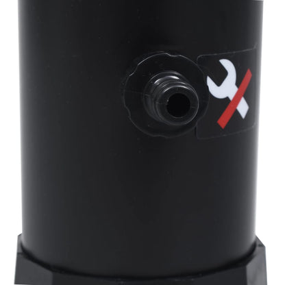 Solar garden shower 215 cm 8 L black