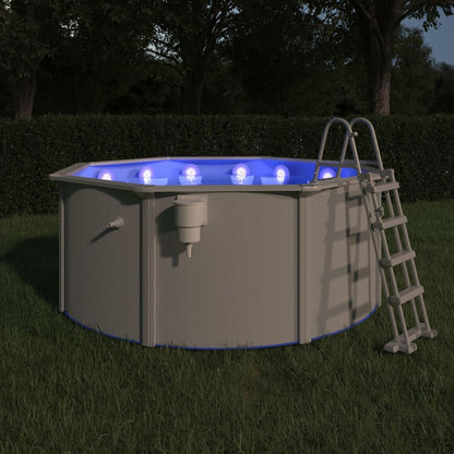 Submersible/floating LED pool light with remote control, multicolor