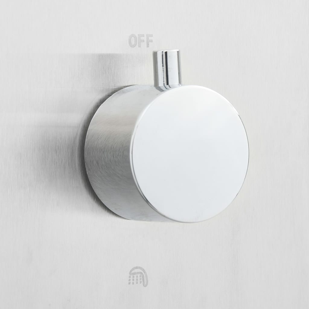 Chuveiro para exterior com base WPC aço inoxidável