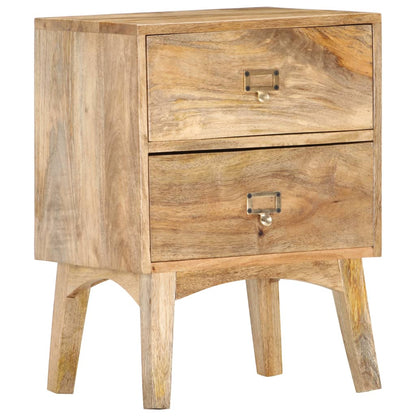 Mesa de cabeceira 40x35x55 cm madeira de mangueira maciça