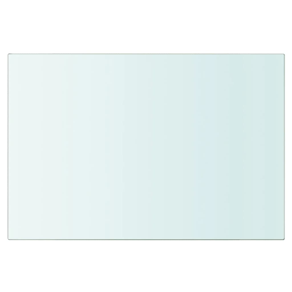 Shelves 2 pcs 30x15 cm clear glass