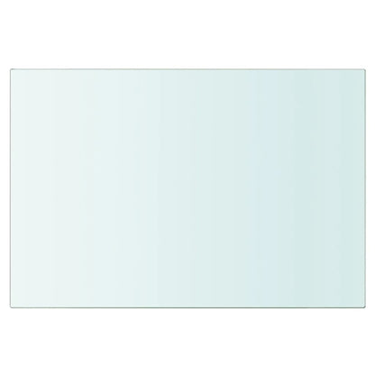 Shelves 2 pcs 30x15 cm clear glass