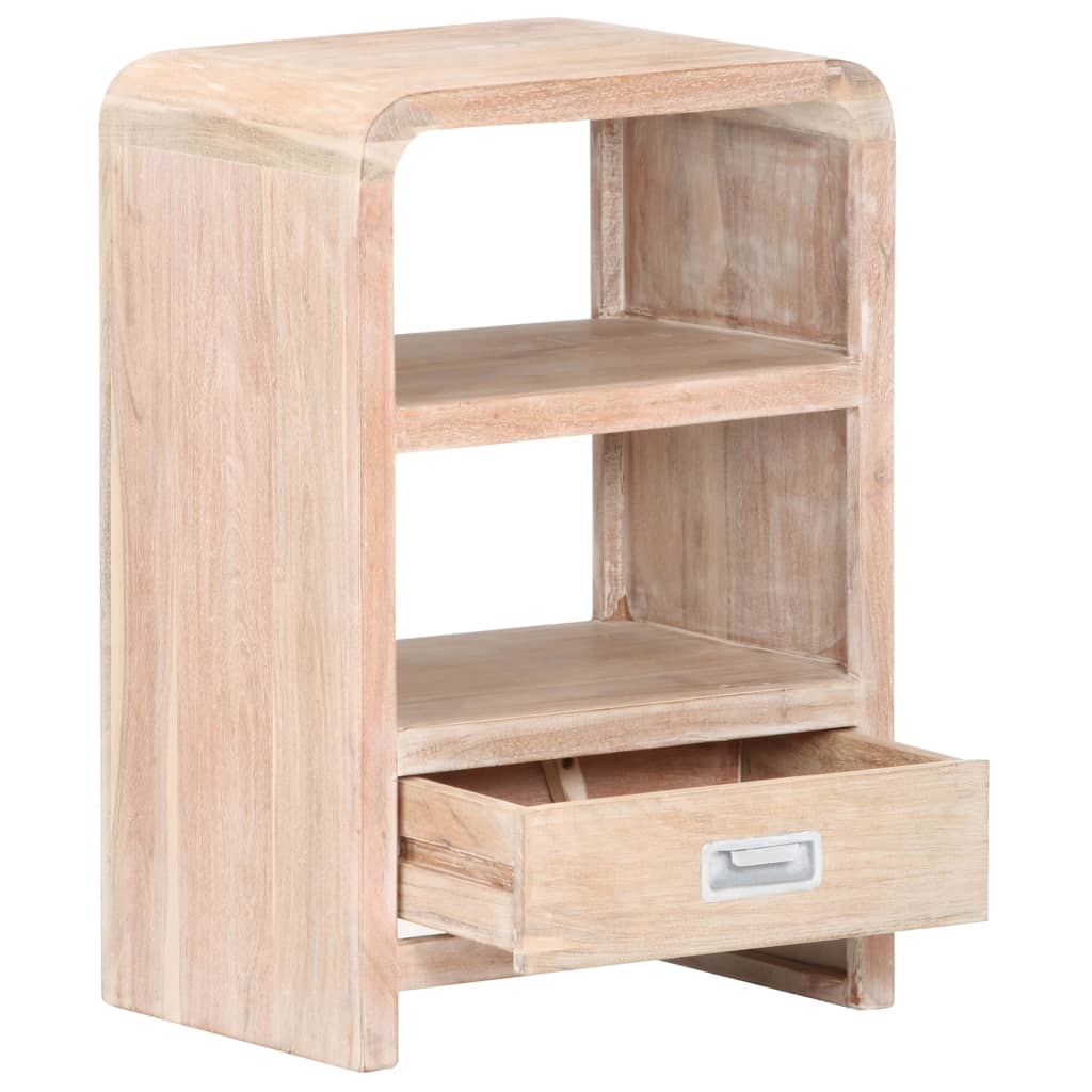 Mesa de cabeceira 40x30x60 cm madeira de acácia maciça