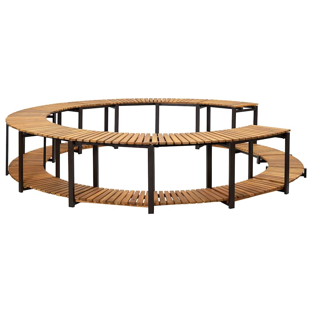Spa surround 273x53 cm solid acacia wood