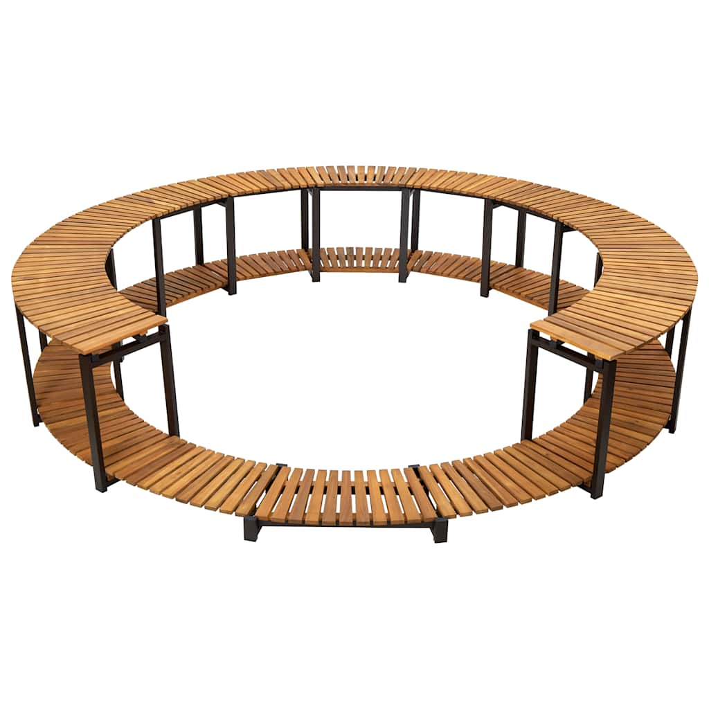 Spa surround 273x53 cm solid acacia wood