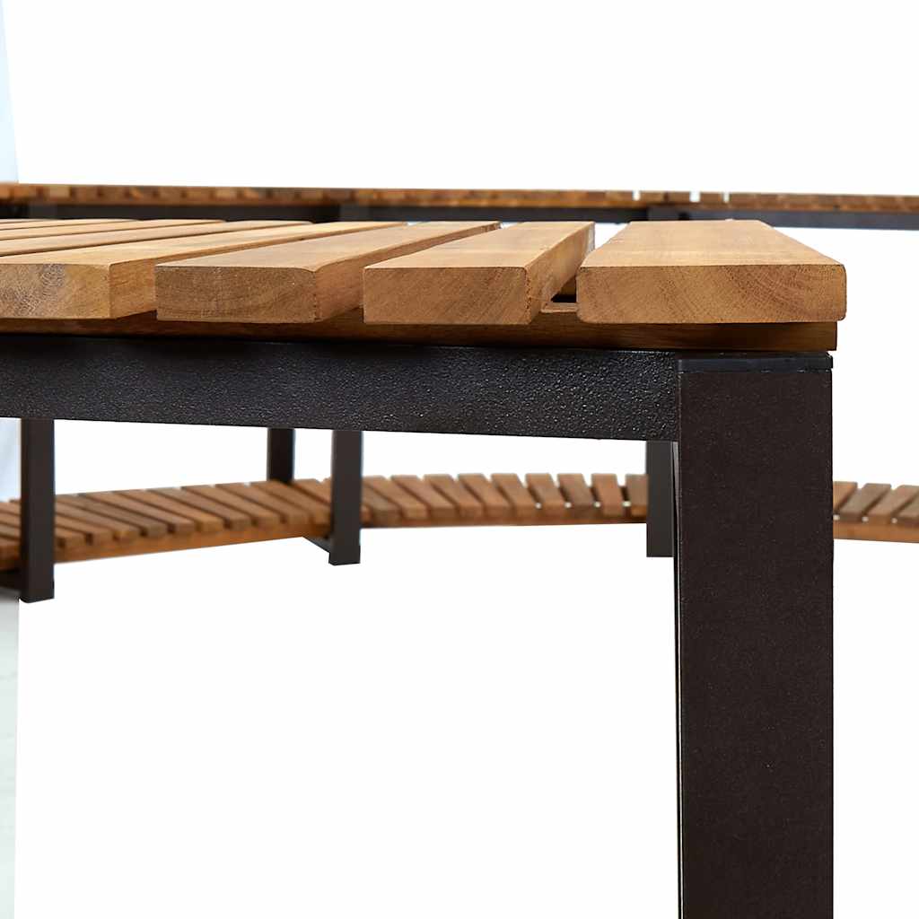 Spa surround 273x53 cm solid acacia wood