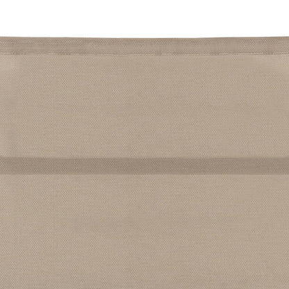 Textilene and aluminum sun lounger in cream color