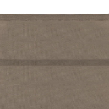 Textilene and aluminium sun lounger in grey-brown