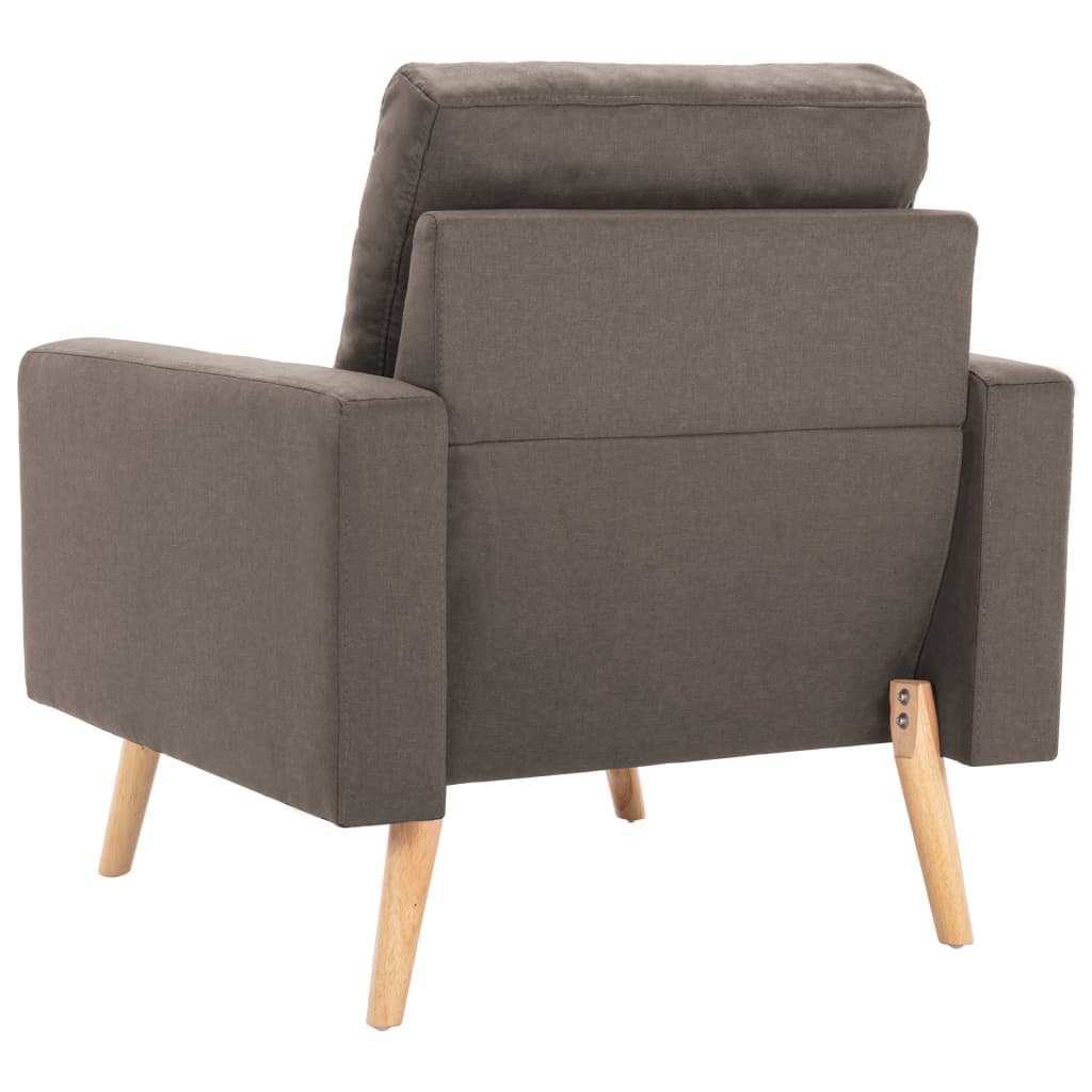 2 pcs sofa set grey-brown fabric