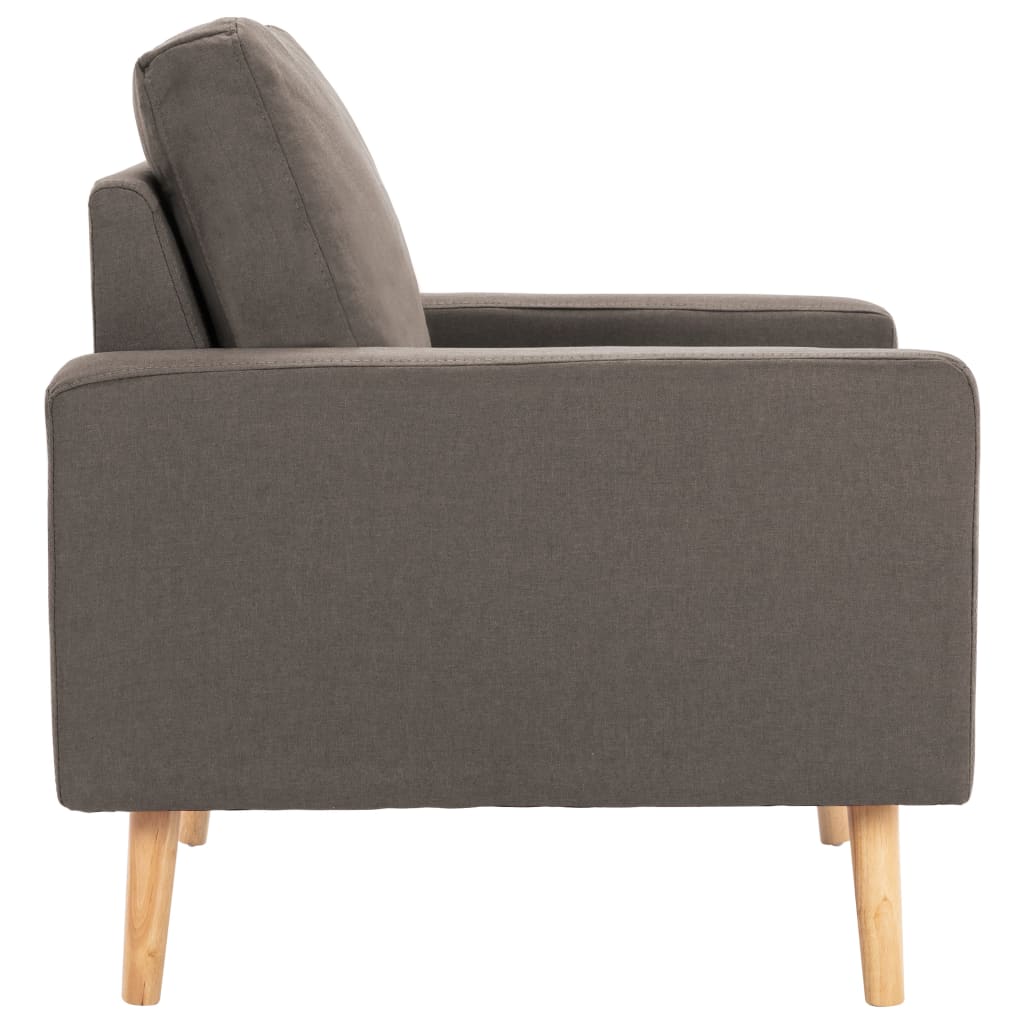 2 pcs sofa set grey-brown fabric