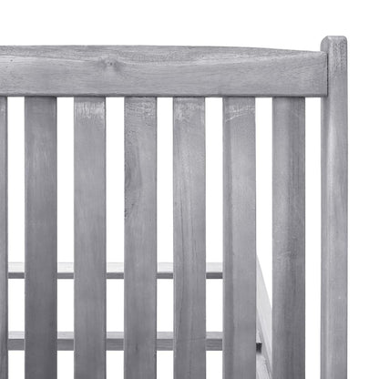 Sun lounger in solid acacia wood