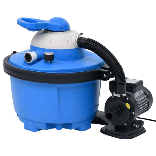 Sand filter pump 385x620x432 mm 200 W 25 L blue and black