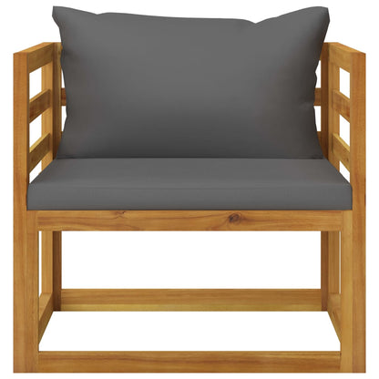 10 pcs conjunto lounge de jardim com almofadões acácia maciça