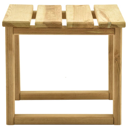 Garden sun lounger with table in impregnated pine wood
