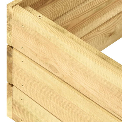 Espreguiçadeira com mesa madeira de pinho impregnada verde