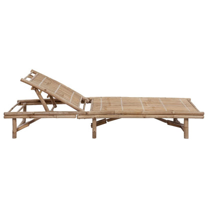 Espreguiçadeira de jardim com almofadão bambu