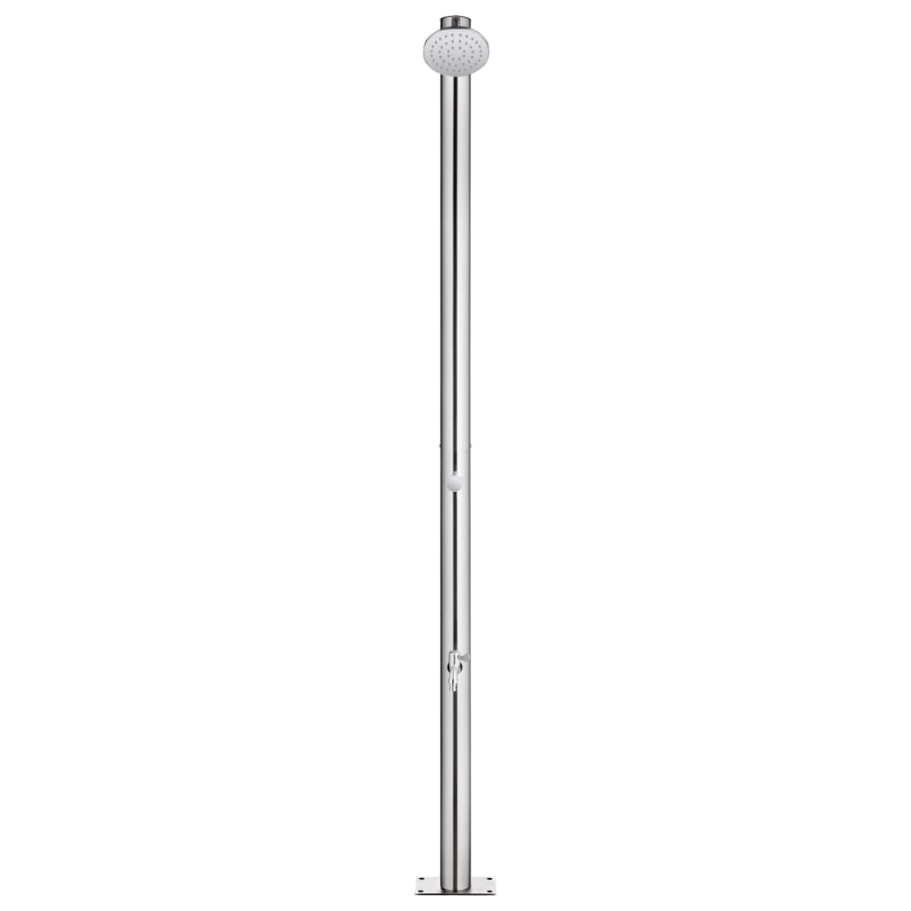 Chuveiro de jardim 215 cm aço inoxidável
