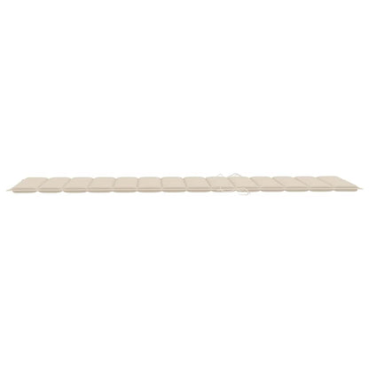 Bamboo sun lounger with cushions for 2 people