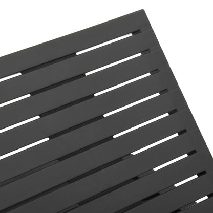 Anthracite plastic sun lounger